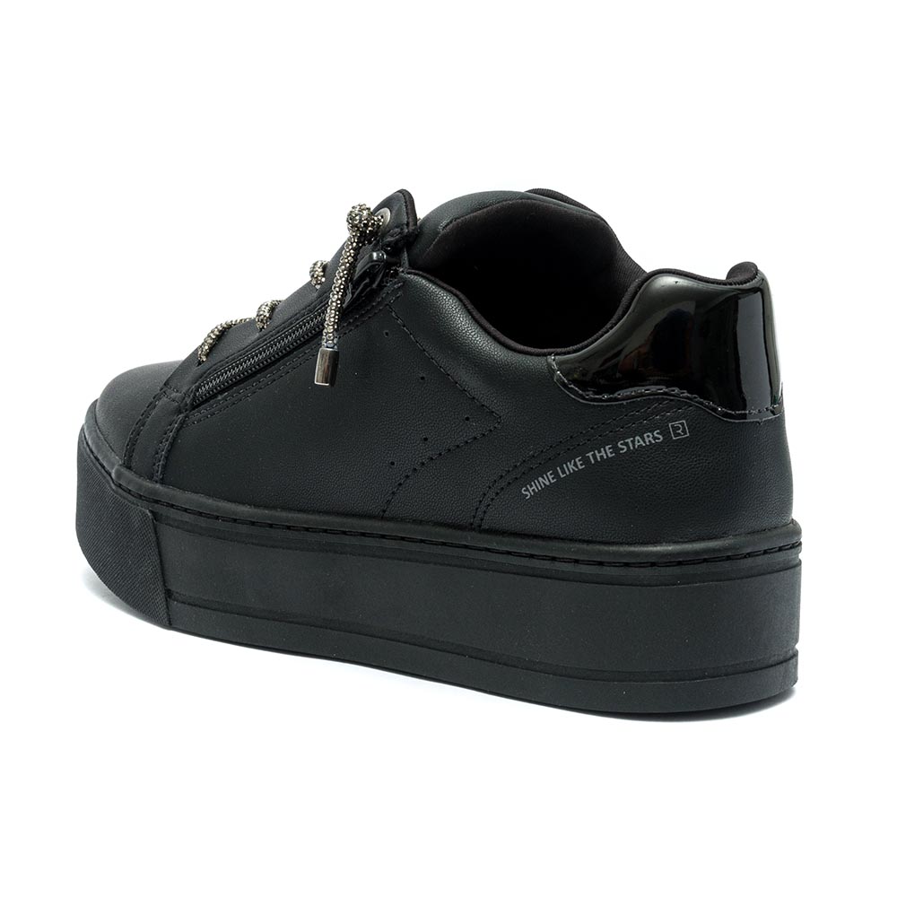 Deals Tenis Sapatenis Feminino Preto Com Brilho Tênis Feminino