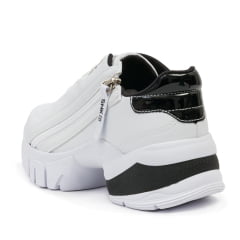 Tênis Dad Sneaker Chunky Ramarim Recortes Branco