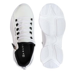 Tênis Ramarim Chunky Sneaker Recortes Branco Feminino